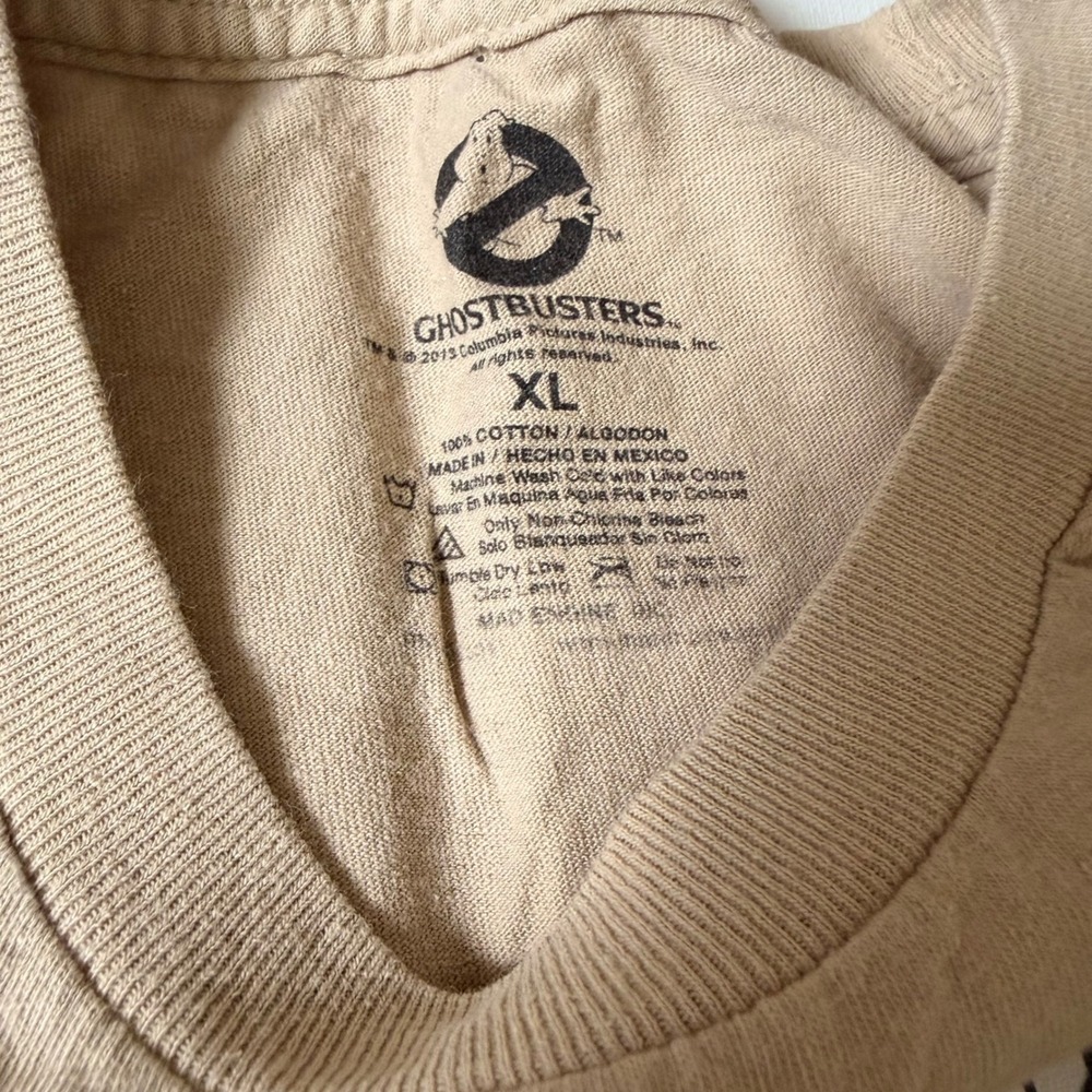 Ghostbusters Venkman Costume Tee Glow Dark Slime‎ Graphic Shirt Mens XL Cotton - Picture 4 of 10